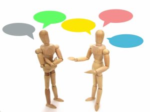 会話：イメージ：人形：写真画像